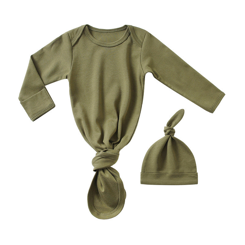 Baby Sleeping Bag Hat Set Spring Summer Baby Sleepwear Anti-Kicker Surprise Jump Swaddling Clothes-6