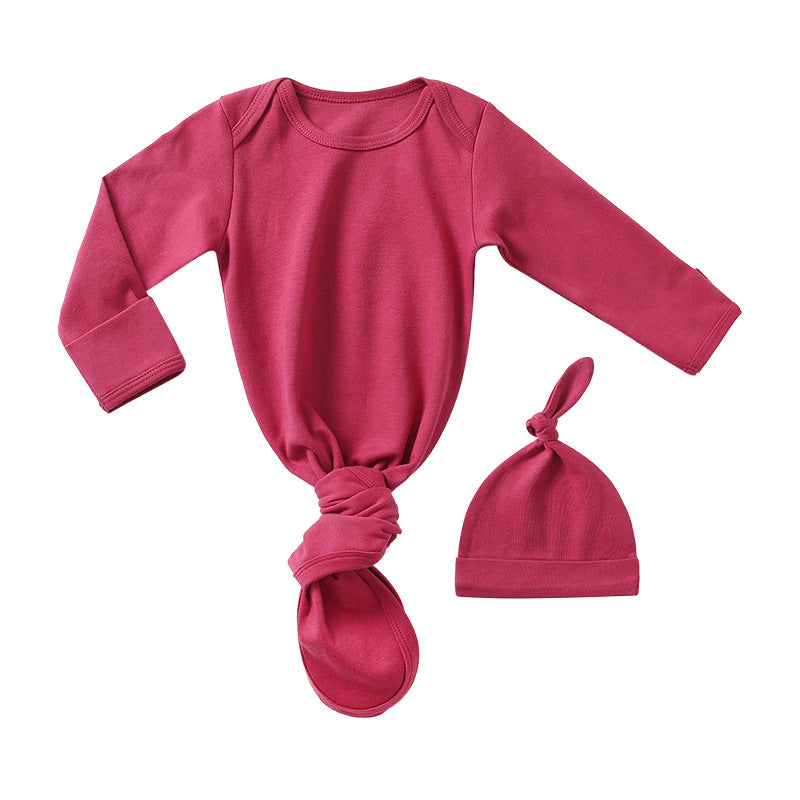 Baby Sleeping Bag Hat Set Spring Summer Baby Sleepwear Anti-Kicker Surprise Jump Swaddling Clothes-7