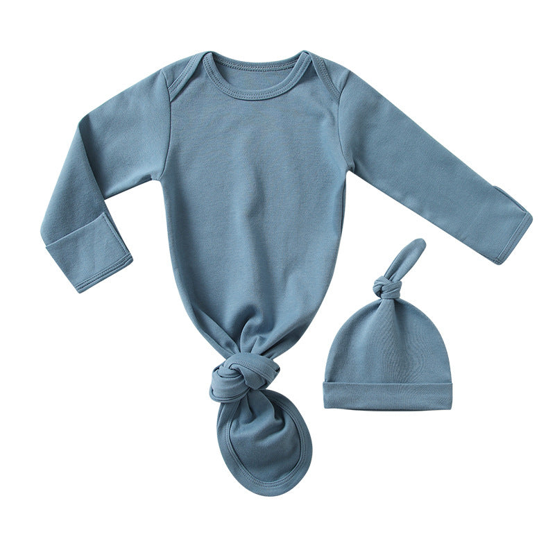 Baby Sleeping Bag Hat Set Spring Summer Baby Sleepwear Anti-Kicker Surprise Jump Swaddling Clothes-5